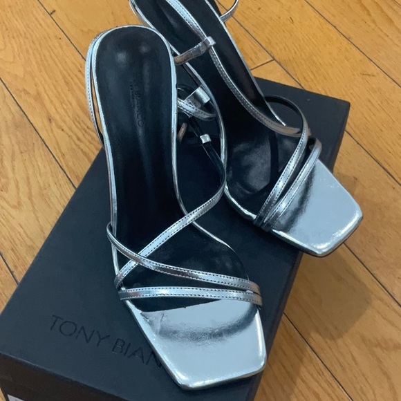 Tony Bianco Franci Sandal Silver Foil, Size: 7 - Picture 9 of 14